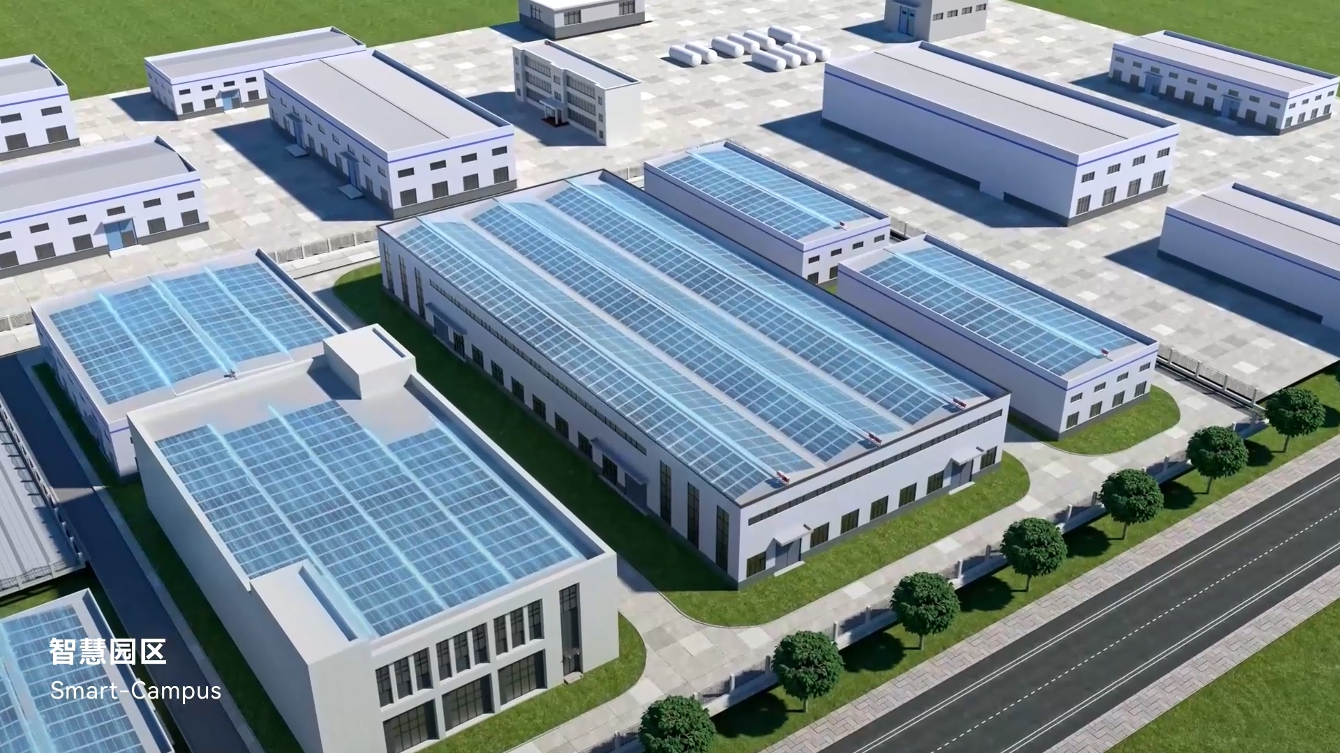 新能源光伏片三维展示片